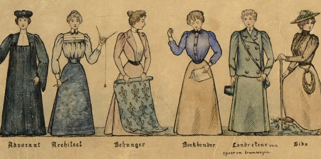 Advocaat, architect, behanger, boekbinder, conducteur, gids