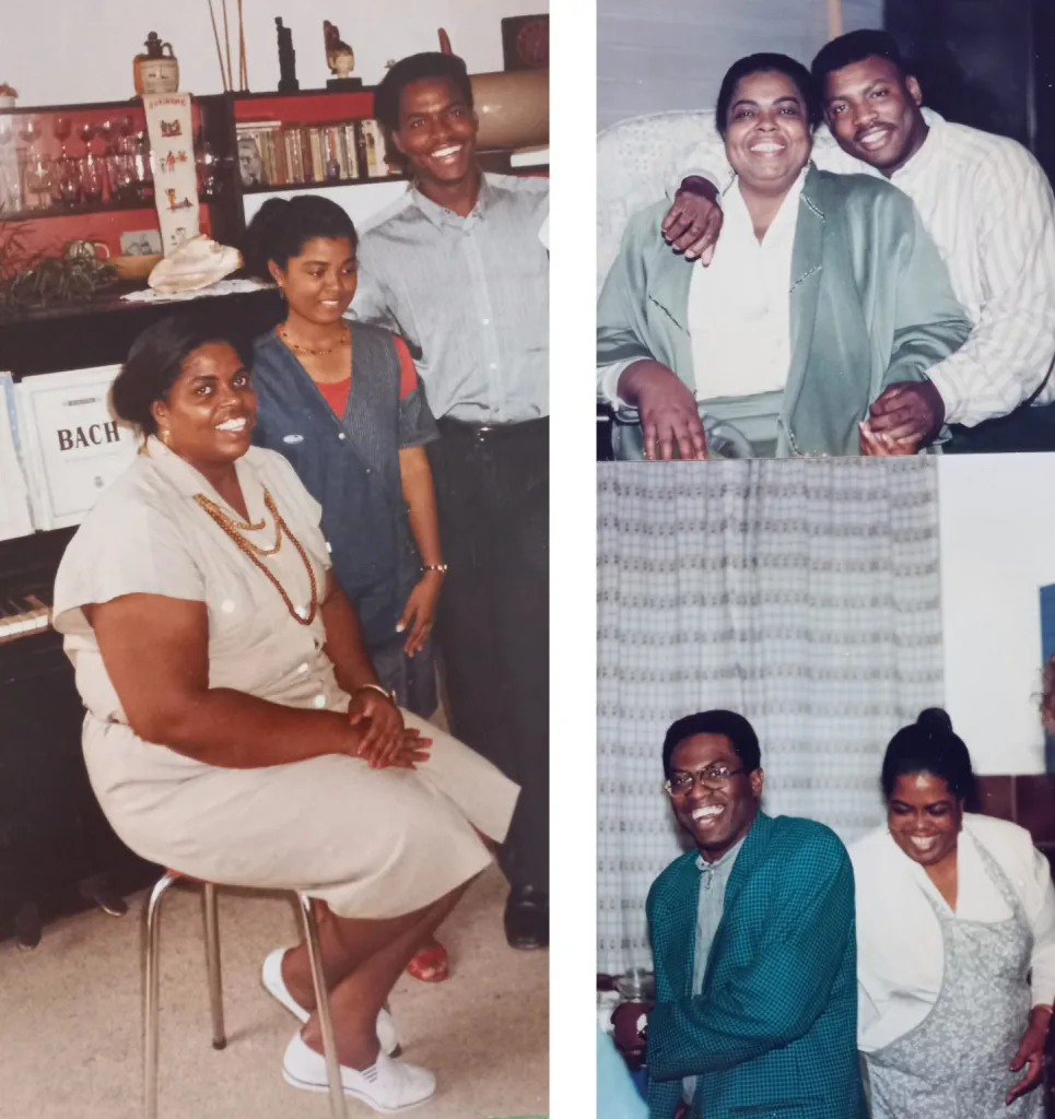 Carla Lont met haar kinderen Elaine, Murphy, Clifford en Stuart