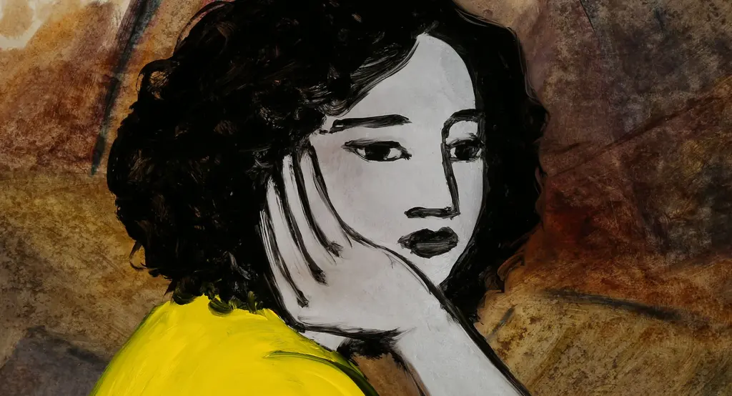Portret van vrouw uit animatie